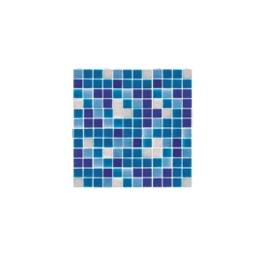 Decorados Para Pared Estilo Mosaico Para Piscinas Vi11-Trip Mix Azul
