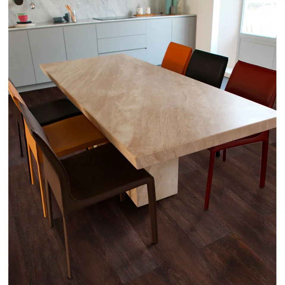 Vinílico Para Piso Estilo Madera Spc Lignum Mv Café